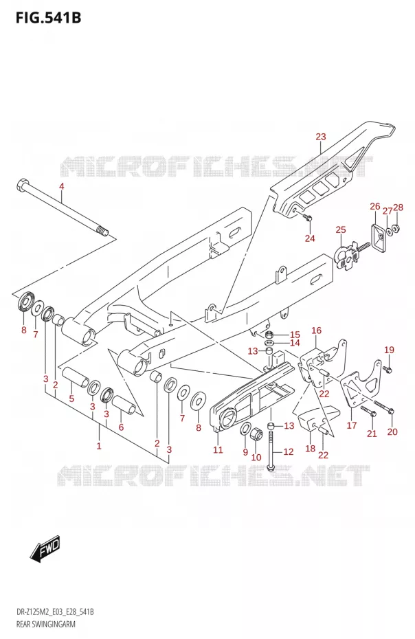 BRAS OSCILLANT (DR-Z125:E28) Suzuki MOTO 125 DR-Z 2022  DR-Z125 2022 M2 (E28)