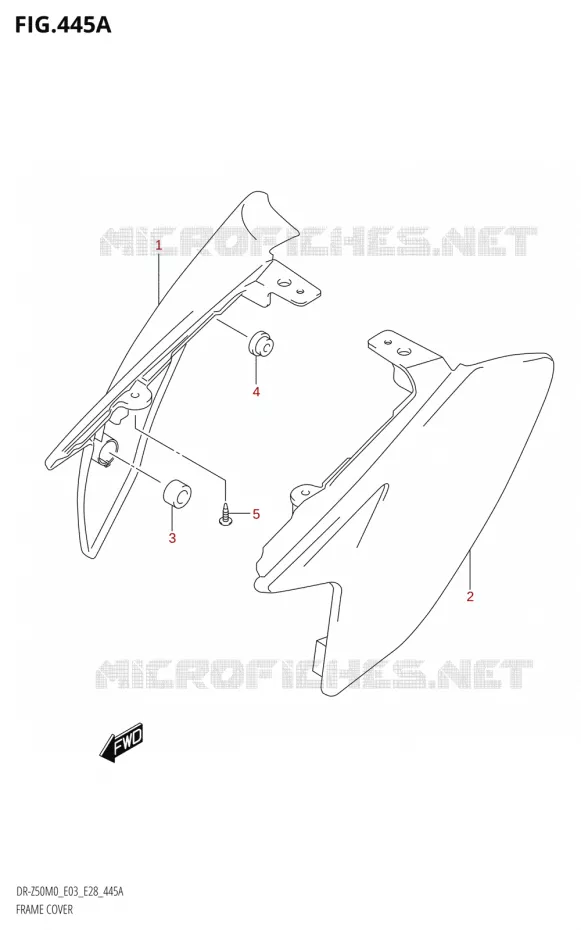 CARENAGES Suzuki MOTO 50 DR 2020  DR-Z50 2020 M0 (E28)