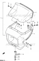 CARENAGE TETE DE FOURCHE (OPTIONNEL) pour Suzuki ZR 50 1999