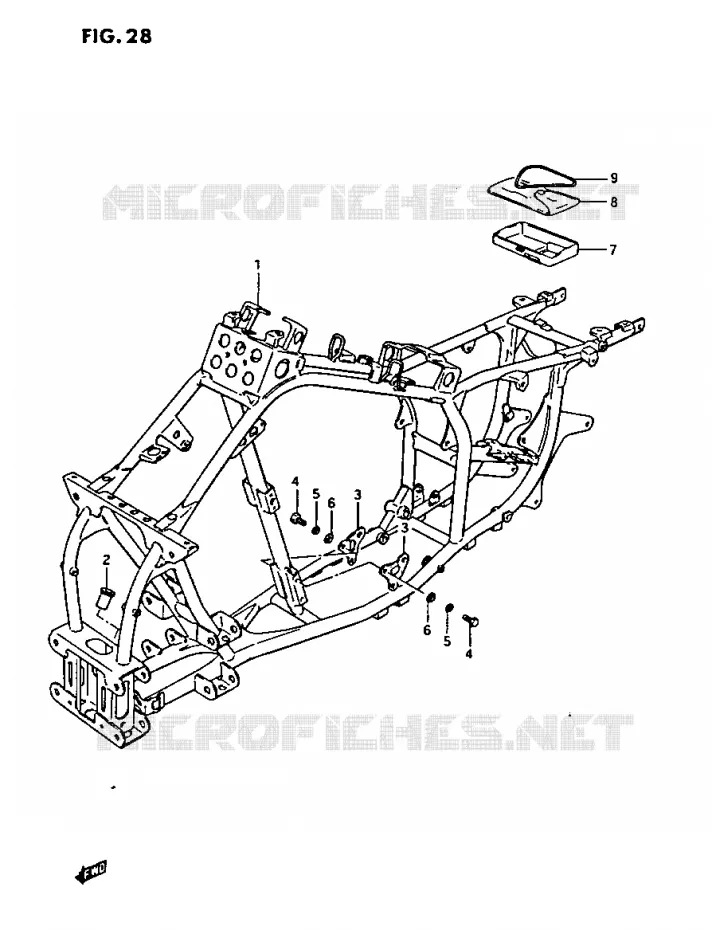 CADRE Suzuki QUAD 230 OZARK 1987  LTF230H(E3)