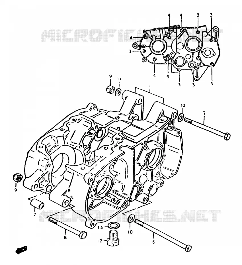 CARTER Suzuki MOTO 50 ZR 1999  ZR50SLKX