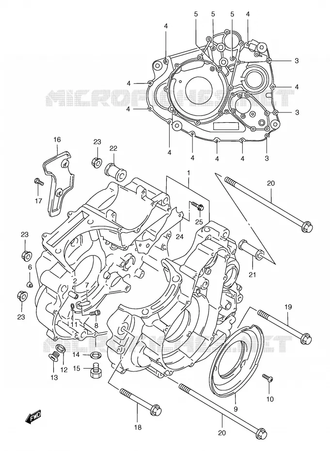 CARTER Suzuki MOTO 650 FREEWIND 2001  XF650K1(E2)