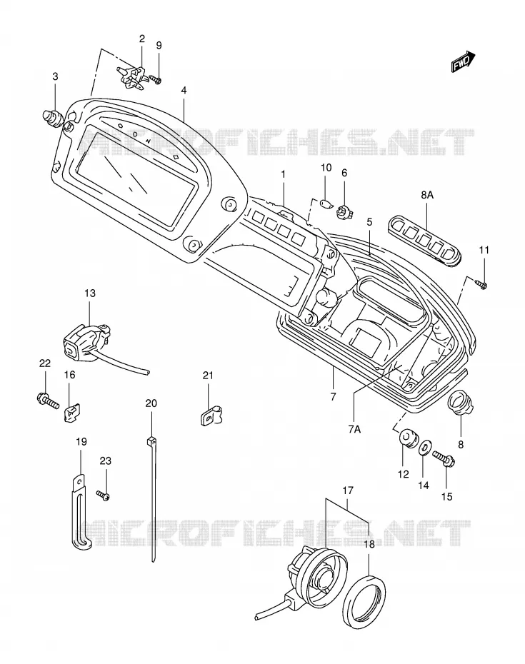 COMPTEUR Suzuki MOTO 650 FREEWIND 2000  XF650UY(E2)