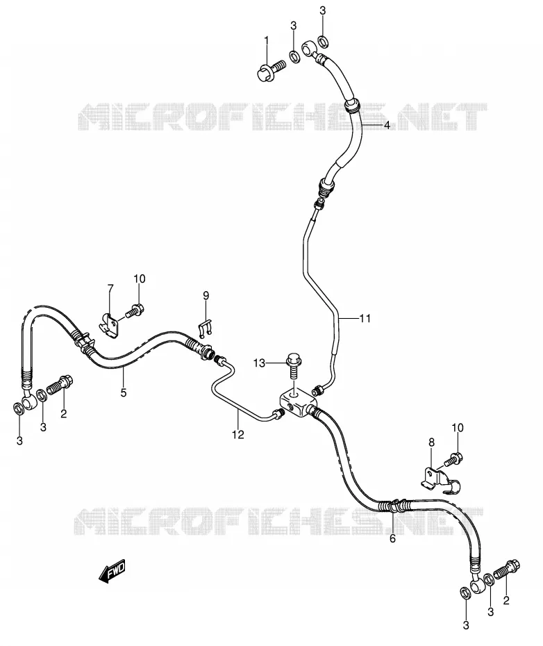 DURITE DE FREIN AVANT Suzuki QUAD 500 VINSON 2006  LT-F500FK6(P24)