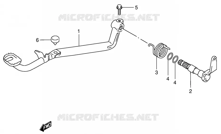 FREIN ARRIERE Suzuki QUAD 160 OZARK 2003  LT-F160K3(P28)