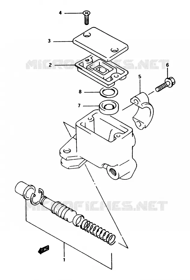MAITRE CYLINDRE AVANT Suzuki QUAD 250 OZARK 1997  LT-F250V
