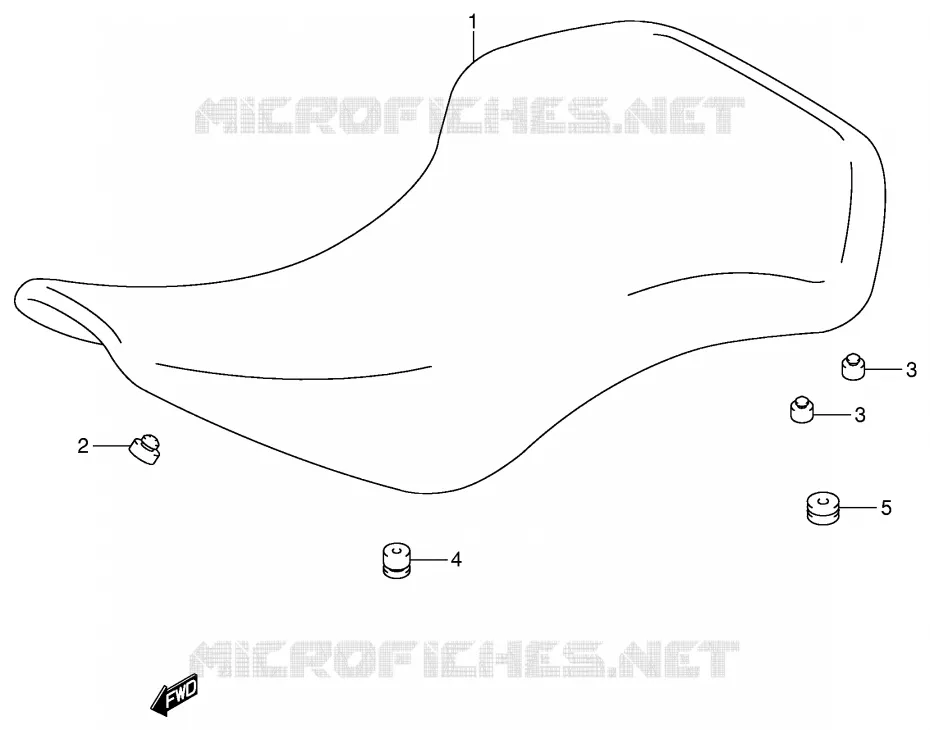 SELLE Suzuki QUAD 400 QUADSPORT 2004  LT-Z400ZK4(E3/E28)