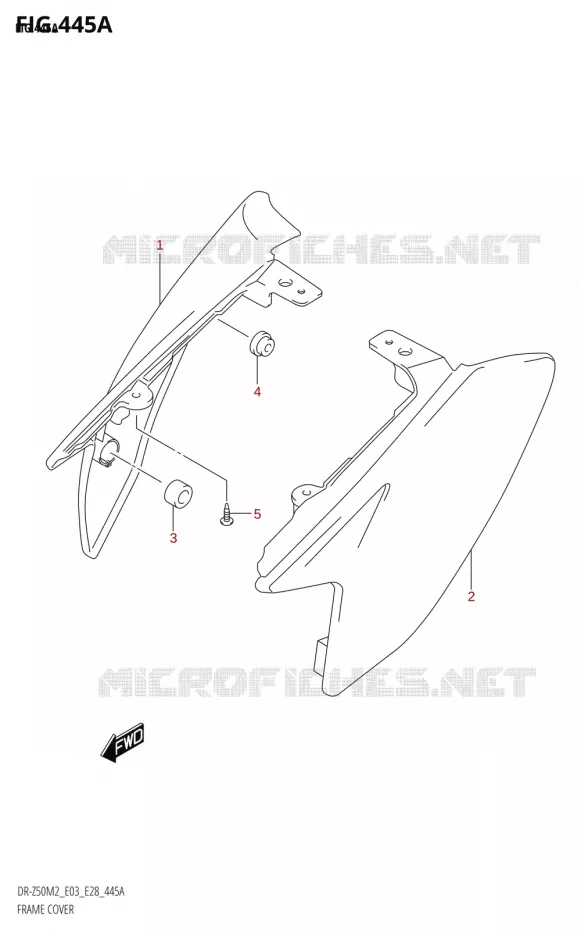CARENAGES Suzuki MOTO 50 DR 2022  DR-Z50 2022 M2 (E28)