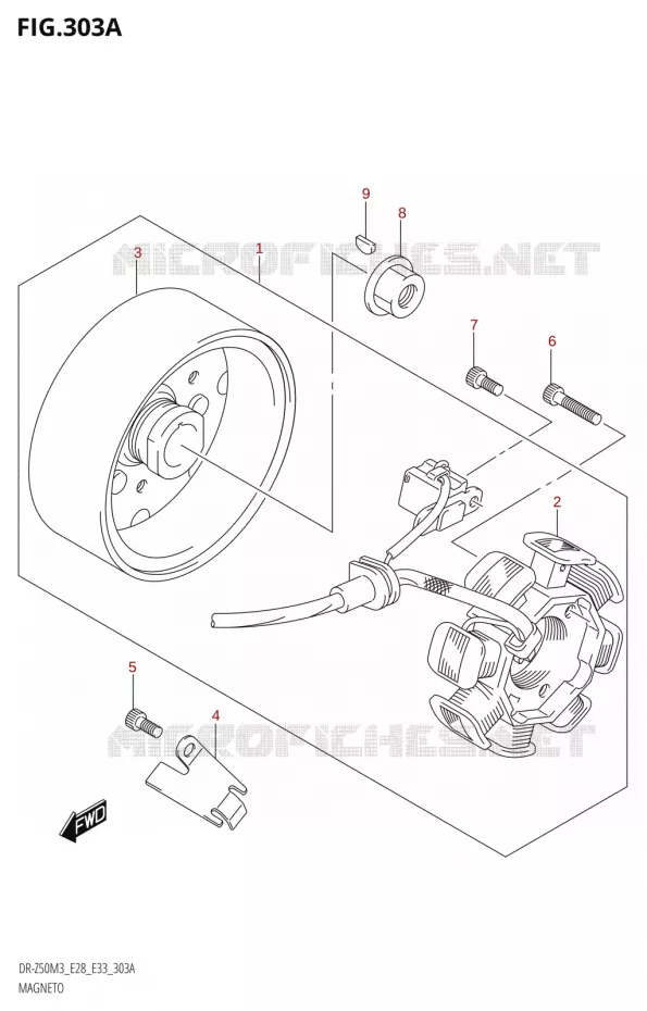 ALLUMAGE ROTOR - STATOR Suzuki MOTO 50 DR 2023  DR-Z50 2023 M3 (E28)