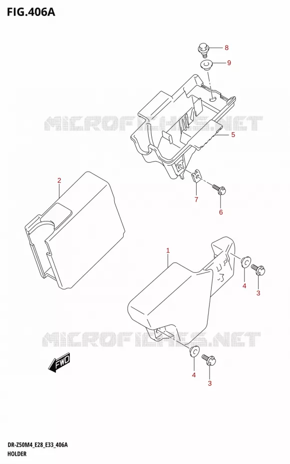 SUPPORT Suzuki MOTO 50 DR 2024  DR-Z50 2024 M4 (E28)