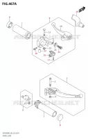 ENSEMBLE LEVIERS   POIGNEES (VZR1800) pour Suzuki BOULEVARD 1800 2020