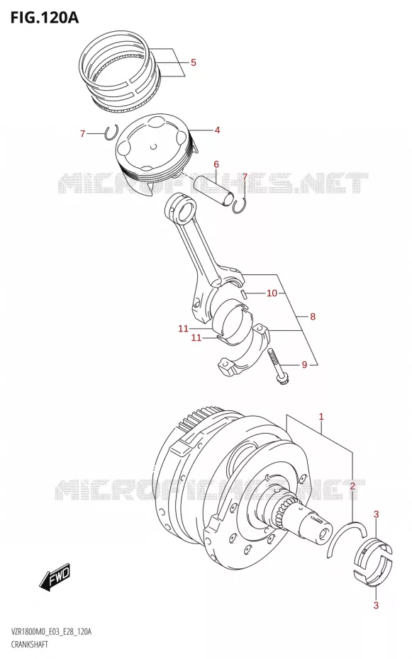 VILEBREQUIN Suzuki MOTO 1800 BOULEVARD 2020  VZR1800 M0 /​ VZR1800BZ M0 (E03,E28,E33)