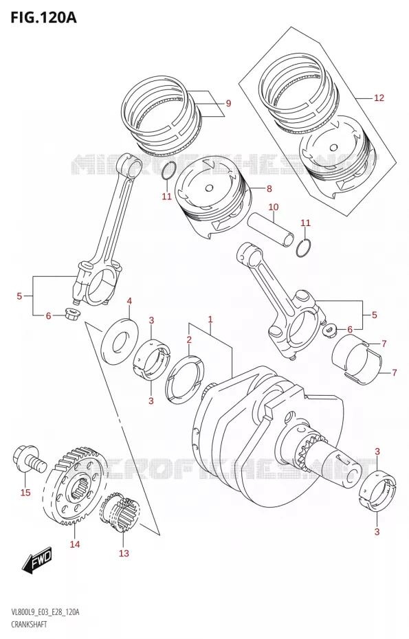 VILEBREQUIN Suzuki MOTO 800 BOULEVARD 2019  VL800 2019 L9 (E28)