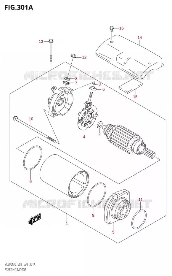 DEMARREUR Suzuki MOTO 800 BOULEVARD 2020  VL800 2020 M0 (E28)