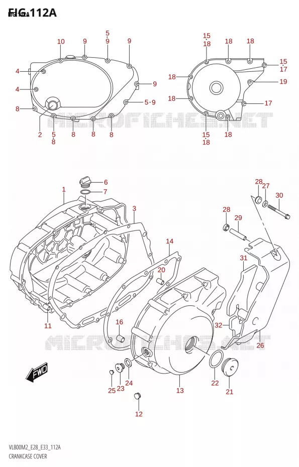 COUVERCLES DE CARTERS Suzuki MOTO 800 BOULEVARD 2022  VL800 2022 M2 (E28)