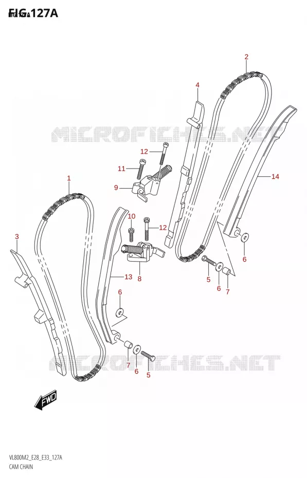DISTRIBUTION Suzuki MOTO 800 BOULEVARD 2022  VL800 2022 M2 (E28)