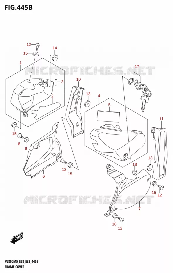 CARENAGES (VL800) Suzuki MOTO 800 BOULEVARD 2025  VL800 2025 M5 (E28)