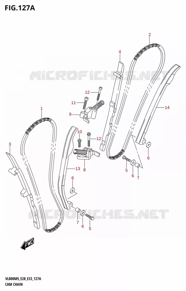 DISTRIBUTION Suzuki MOTO 800 BOULEVARD 2025  VL800 2025 M5 (E28)