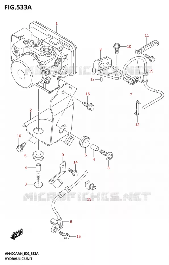 SYSTÈME ABS Suzuki SCOOTER 400 BURGMAN 2024  AN400A 2024 M4 (E19)