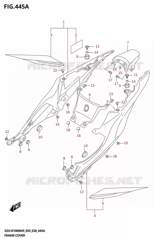 CARENAGES (GSX-R1000A) Suzuki MOTO 1000 GSX-R 2025  GSX-R1000A 2025 M5 (E28)