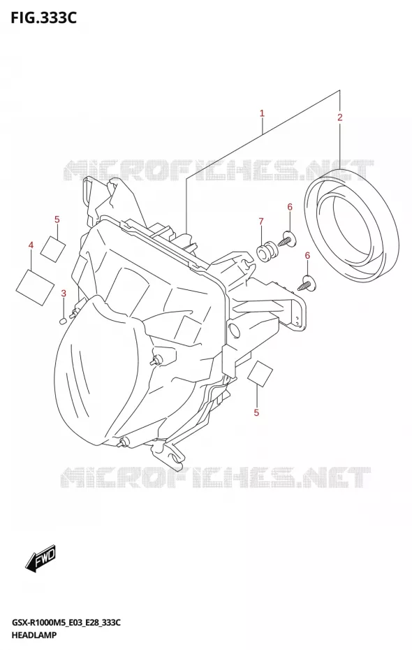 PHARE (GSX-R1000A) Suzuki MOTO 1000 GSX-R 2025  GSX-R1000A 2025 M5 (E28)
