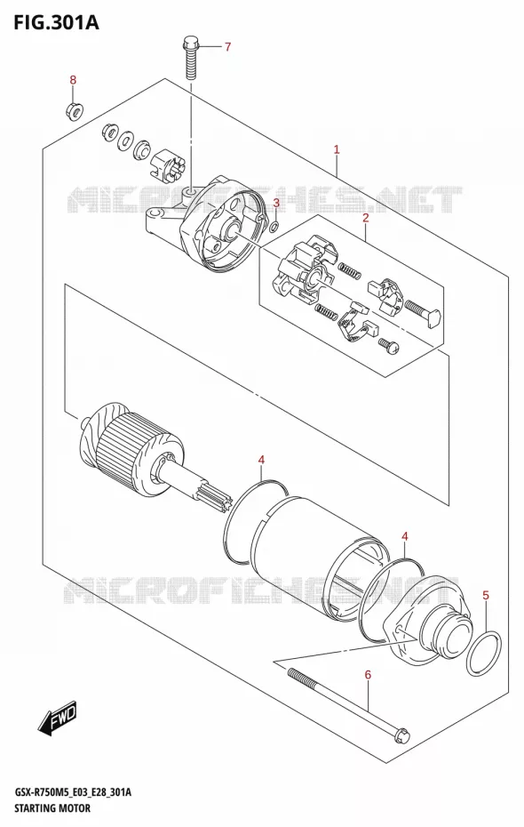 DEMARREUR Suzuki MOTO 750 GSX-R 2025  GSX-R750 2025 M5 (E28)