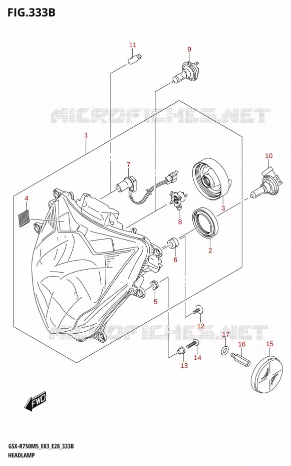 PHARE Suzuki MOTO 750 GSX-R 2025  GSX-R750 2025 M5 (E28)