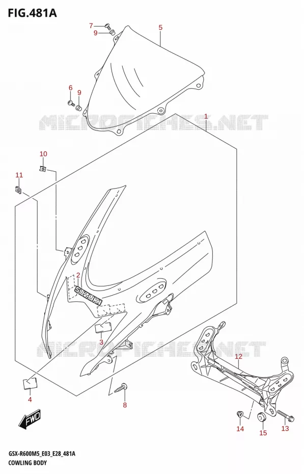 CARENAGES (GSX-R600) Suzuki MOTO 600 GSX-R 2025  GSX-R600 2025 M5 (E28)