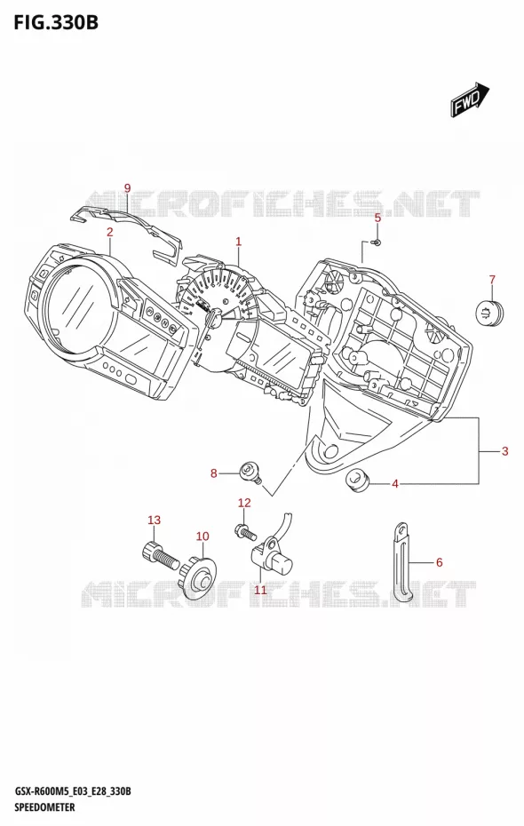 COMPTEUR (E28) Suzuki MOTO 600 GSX-R 2025  GSX-R600 2025 M5 (E28)