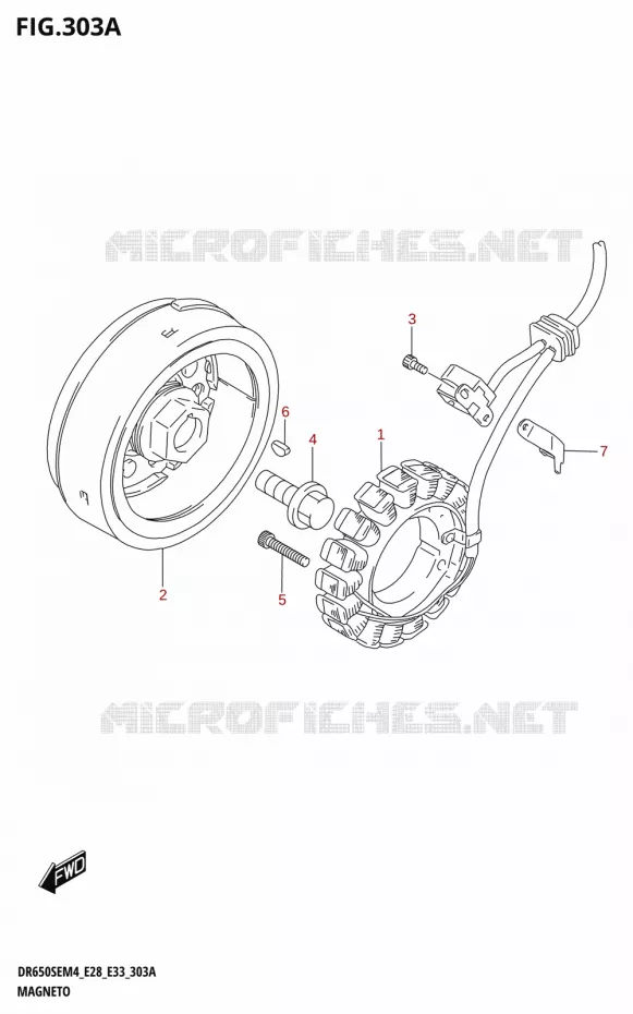 ALLUMAGE ROTOR - STATOR Suzuki MOTO 650 DR 2024  DR650SE 2024 M4 (E28)