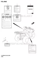 ETIQUETTE (LT A400F:P28) pour Suzuki KINGQUAD 400 2024