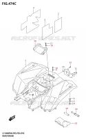 GARDE BOUE ARRIERE (LT A400F:P03) pour Suzuki KINGQUAD 400 2024