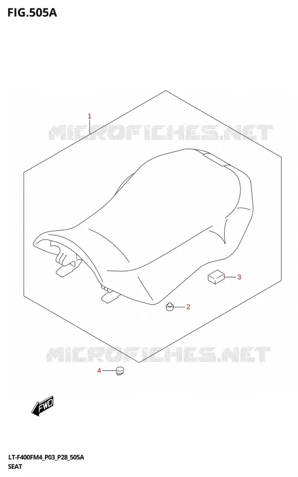 SELLE Suzuki QUAD 400 KINGQUAD 2024  LT-F400F 2024 M4 (P28)