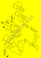 ETRIER DE FREIN AVANT (MODELE Y/K1/K2) pour Suzuki QUADMASTER 500 2000