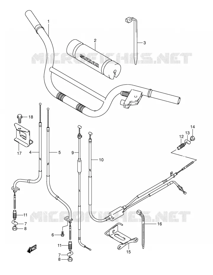 GUIDON Suzuki QUAD 50 MINIQUAD-SPORT 2004  LT-A50K4(P2)