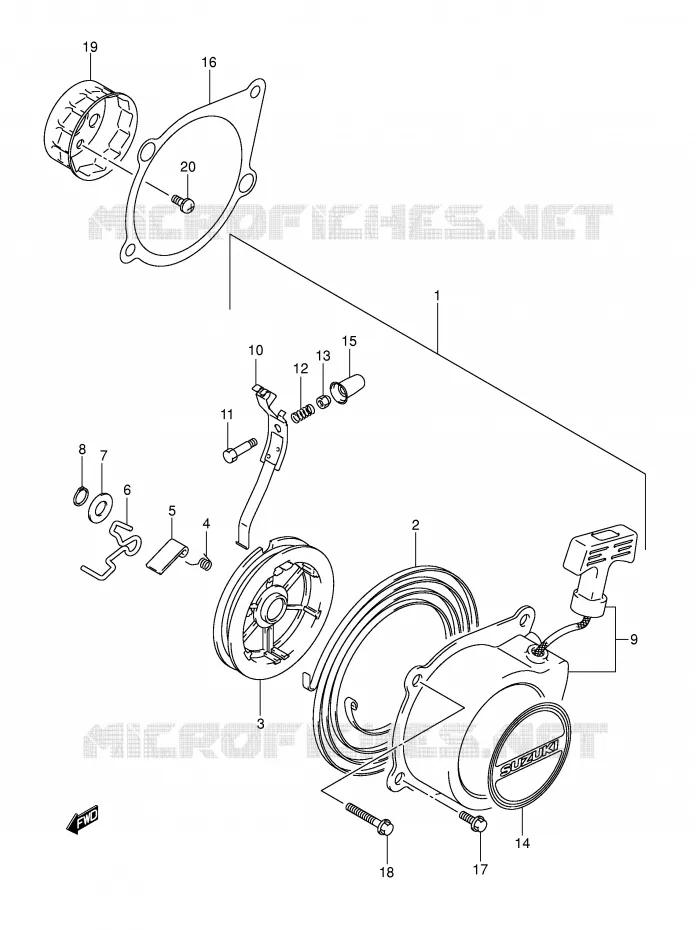 LANCEUR Suzuki QUAD 50 MINIQUAD-SPORT 2002  LT-A50K2(P2)