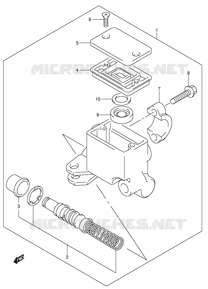 MAITRE CYLINDRE AVANT Suzuki QUAD 500 VINSON 2004  LT-F500FK4(P24)