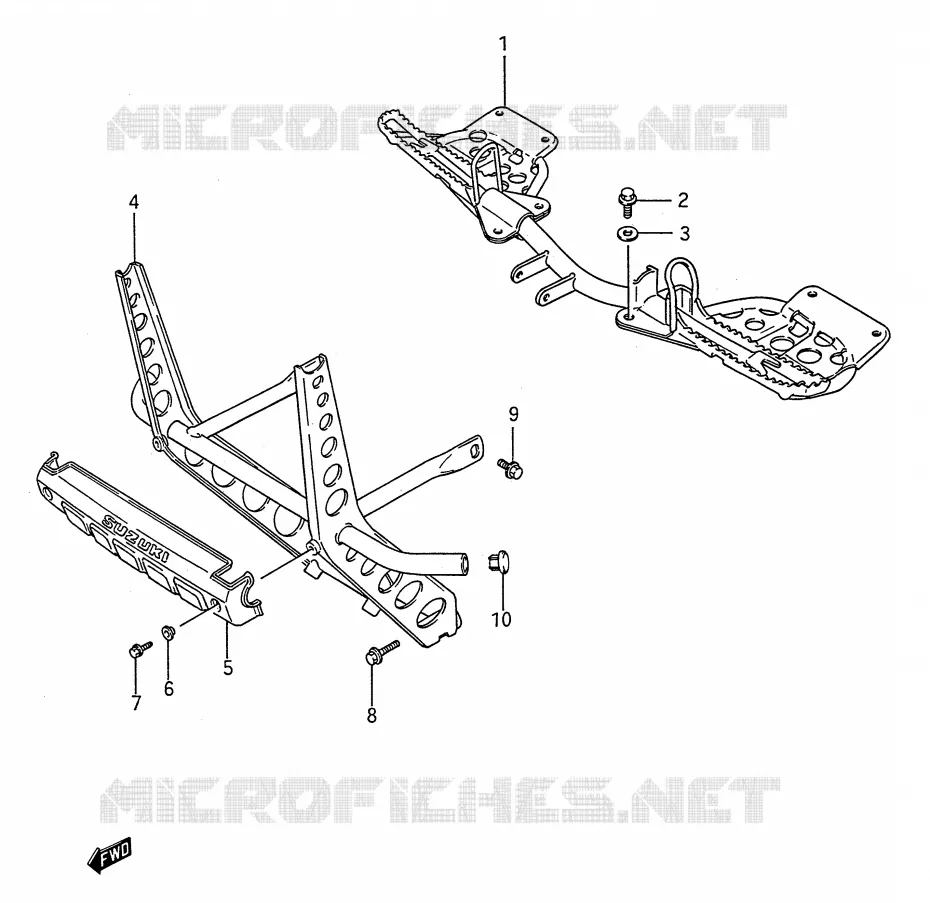 REPOSE PIED Suzuki QUAD 250 KINGQUAD 1988  LT-F4WDJ(E28)