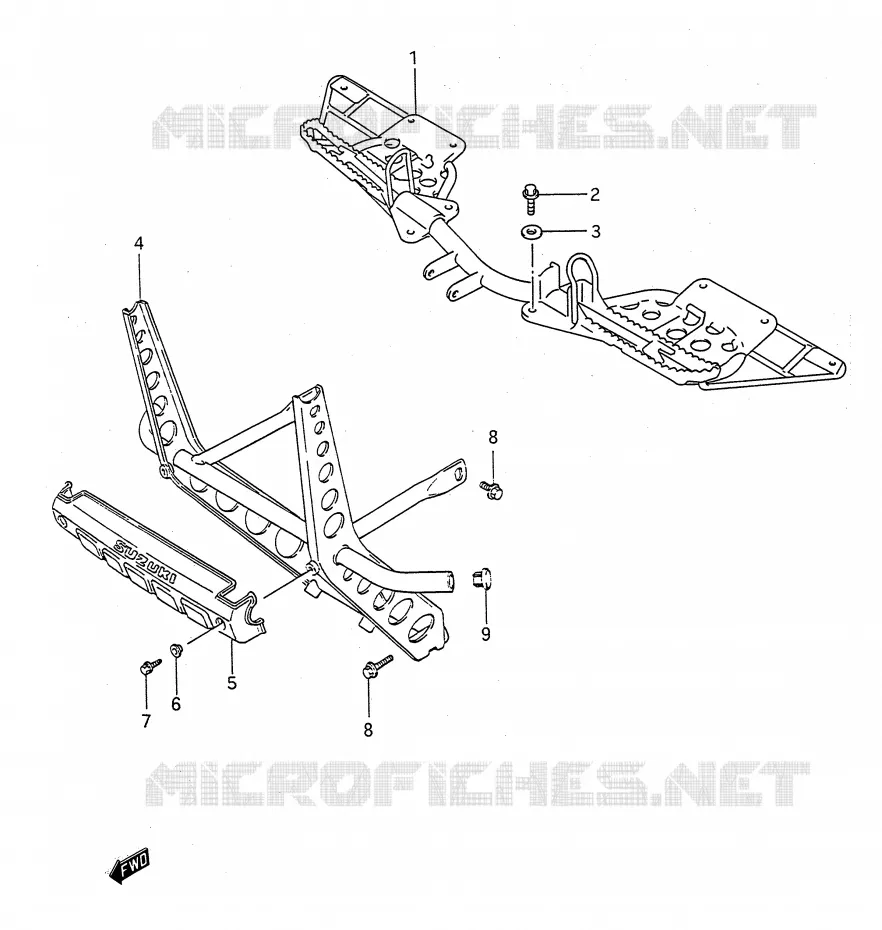 REPOSE PIED Suzuki QUAD 300 KINGQUAD 1994  LT-F4WDXR(E28)