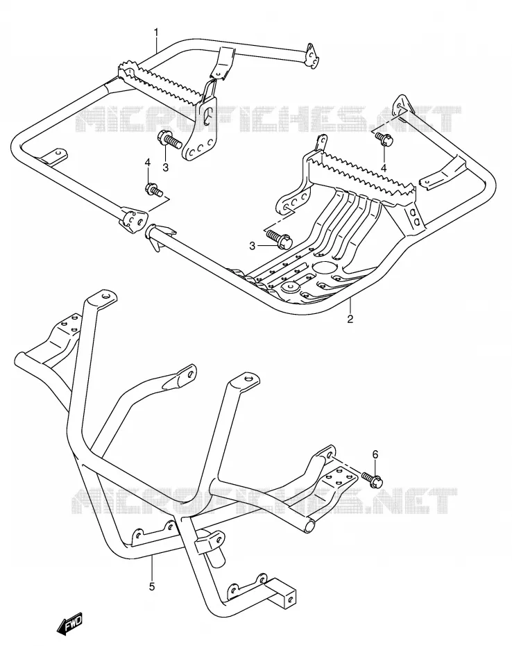 REPOSE PIED Suzuki QUAD 500 VINSON 2004  LT-F500FK4(P24)