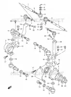 BIELLETTE DE DIRECTION   MOYEU pour Suzuki KINGQUAD 300 1996
