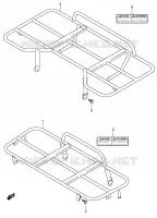 PORTE PAQUET (MODEL K4/K5/K6/K7) pour Suzuki EIGER 400 2003