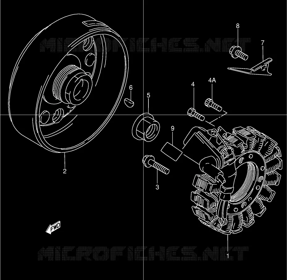 ALLUMAGE ROTOR - STATOR Suzuki QUAD 300 KINGQUAD 1999  LT-F300FX(E24)