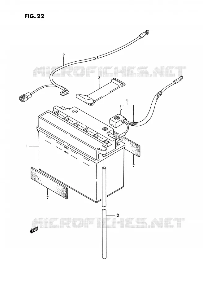 BATTERIE Suzuki QUAD 250 OZARK 1996  LT-F250T(E28)