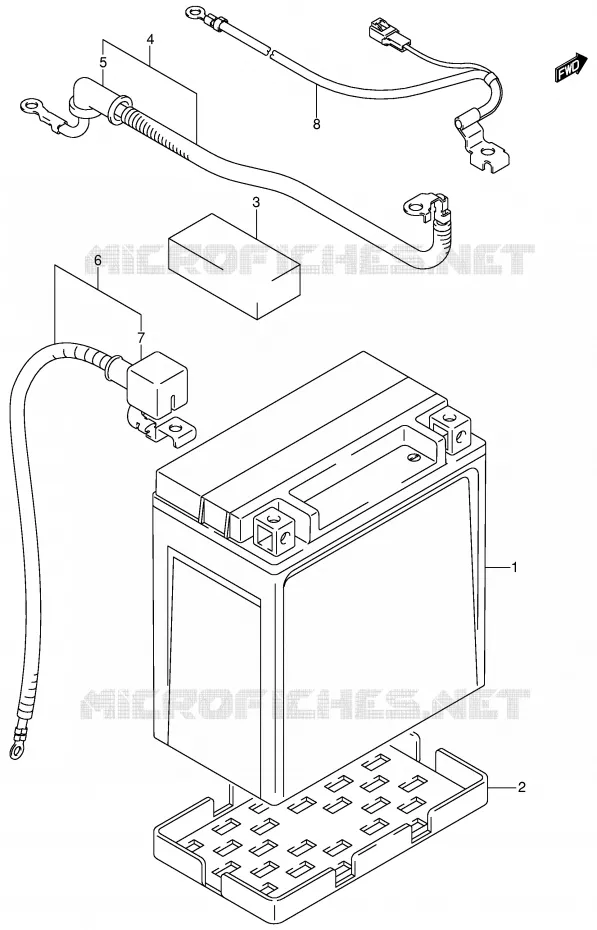 BATTERIE Suzuki QUAD 400 EIGER 2005  LT-F400FK5(P24)