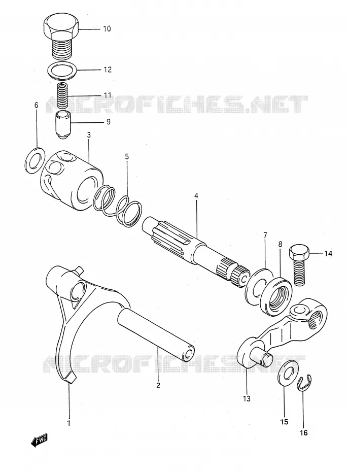BLOCAGE DE DIFFERENTIEL Suzuki QUAD 300 KINGQUAD 1993  LT-F4WDXP(E28)