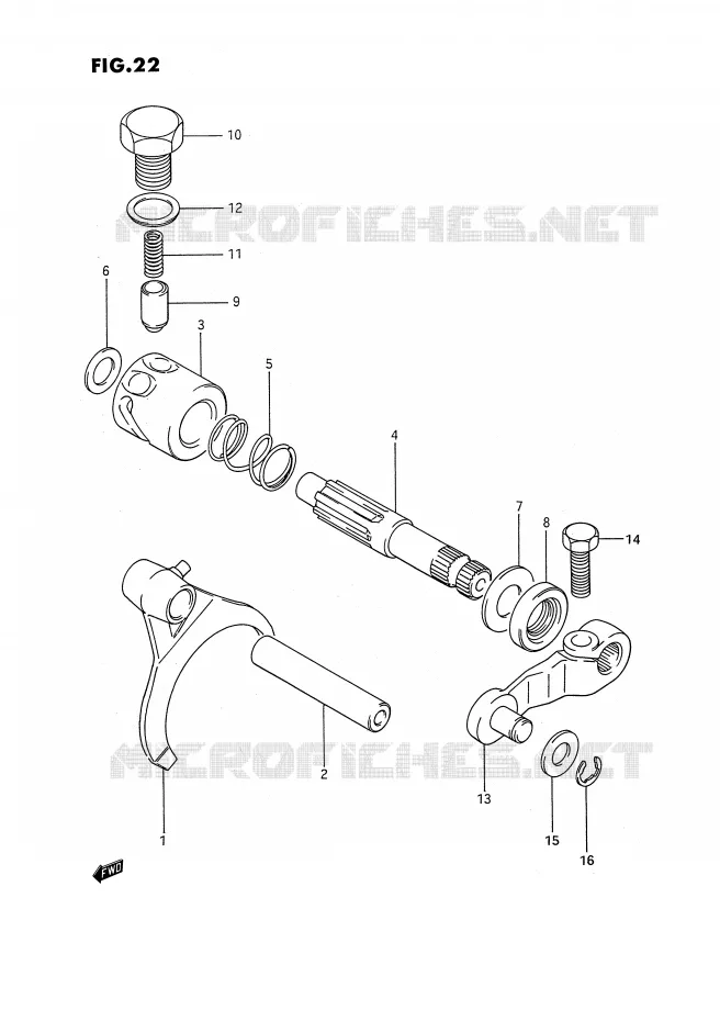BLOCAGE DE DIFFERENTIEL Suzuki QUAD 300 KINGQUAD 1993  LT-F4WDXP(E3)