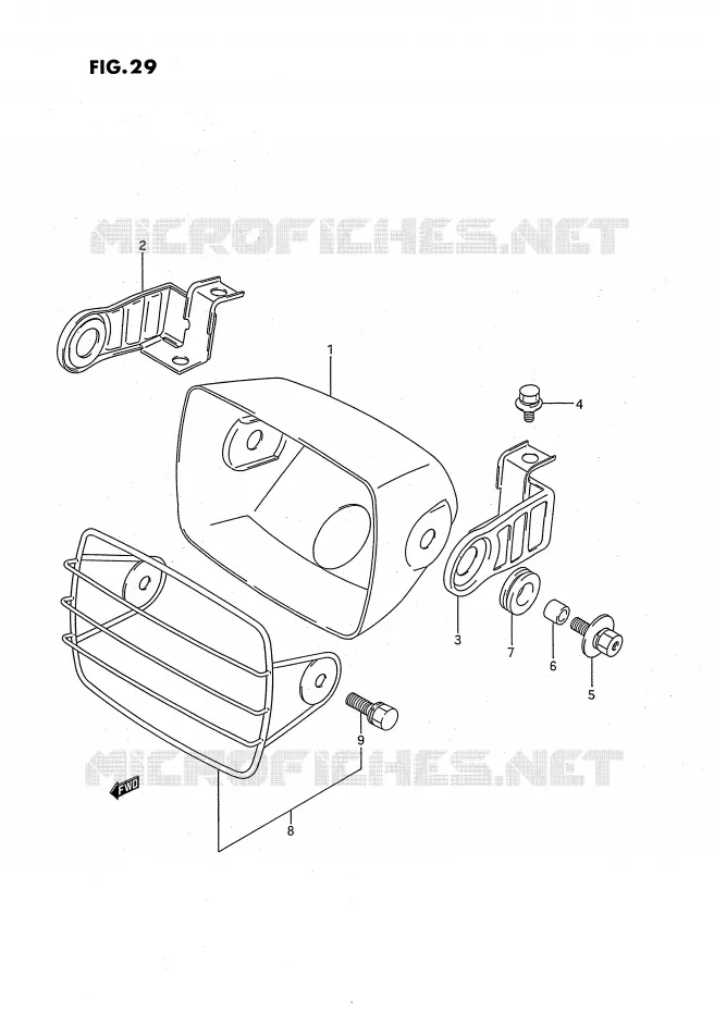 BOL DE PHARE Suzuki QUAD 160 OZARK 1991  LT-F160M(P3)