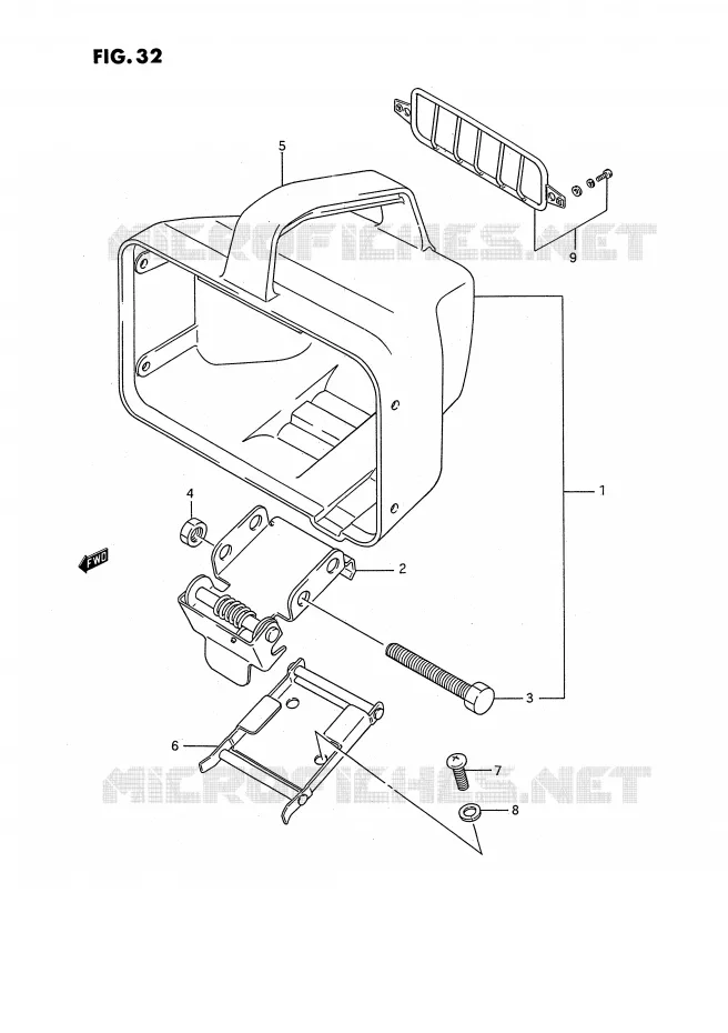 BOL DE PHARE Suzuki QUAD 250 OZARK 1994  LT-F250R(E3)