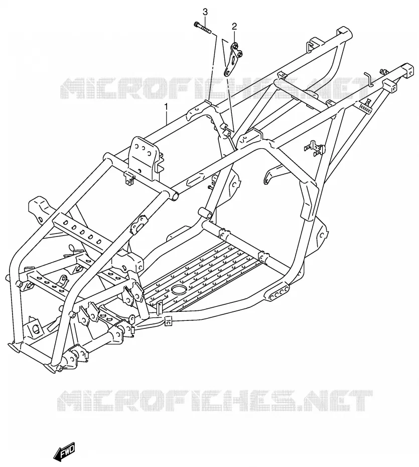 CADRE Suzuki QUAD 250 OZARK 2002  LT-F250K2(E3/E28)